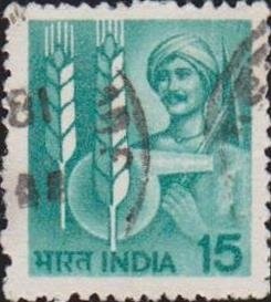 शेतात उभा असलेला भारतीय शेतकरी आणि पीक विमा संकल्पना